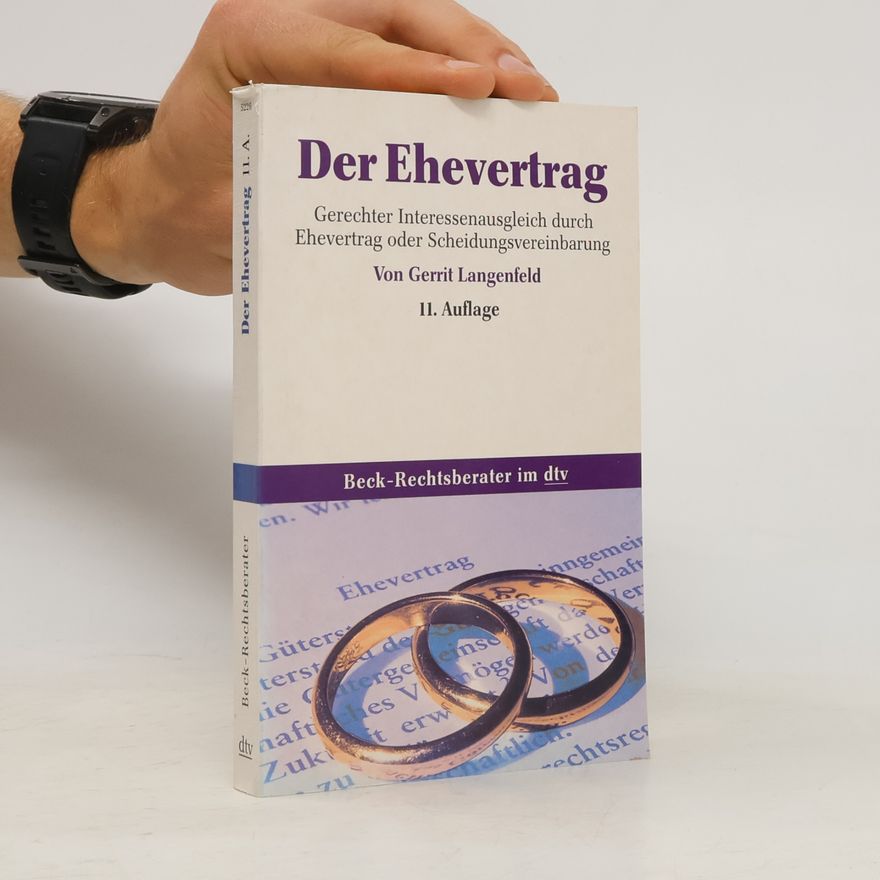Gerrit Langenfeld Der Ehevertrag
