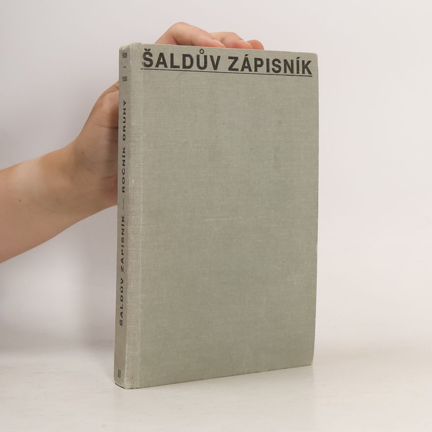 František Xaver Šalda Šaldův zápisník II