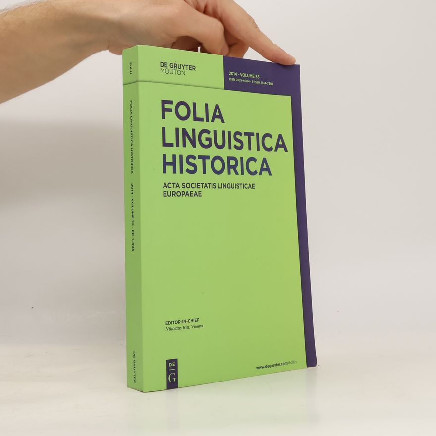 Various authors Folia linguistica historica