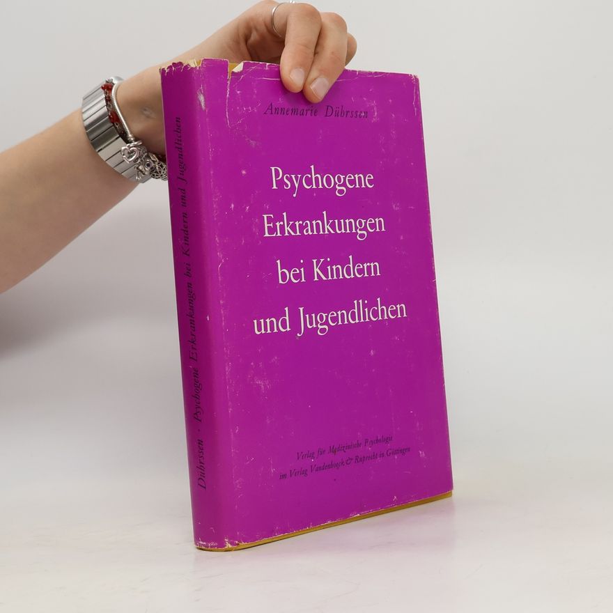 Annemarie Dührssen Psychotherapie bei Kindern und Jugendlichen