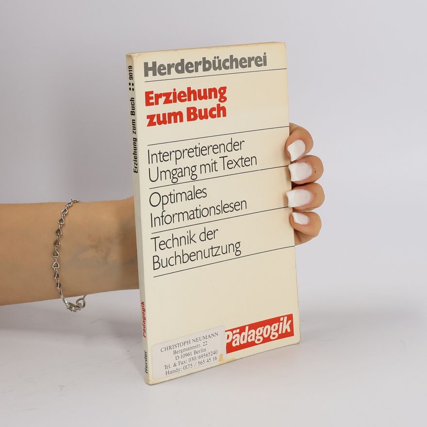 Dietrich Boueke Erziehung zum Buch