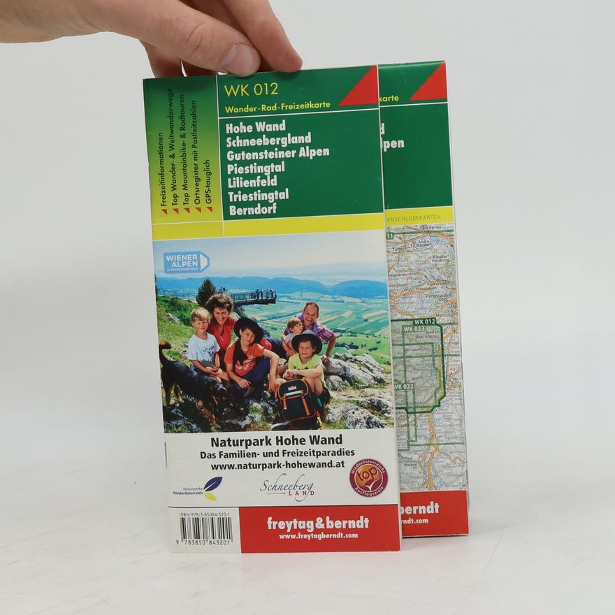 Autorenkollektiv Freytag & Berndt Wander-, Rad- und Freizeitkarte Hohe Wand, Schneebergland, Gutensteiner Alpen, Piestingtal, Lilienfeld, Triesti