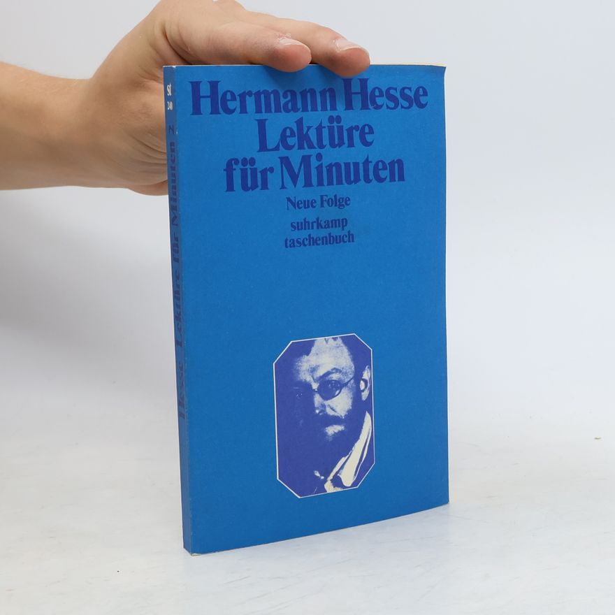 Hermann Hesse Lekture Für Minuten 2. Neue Folge
