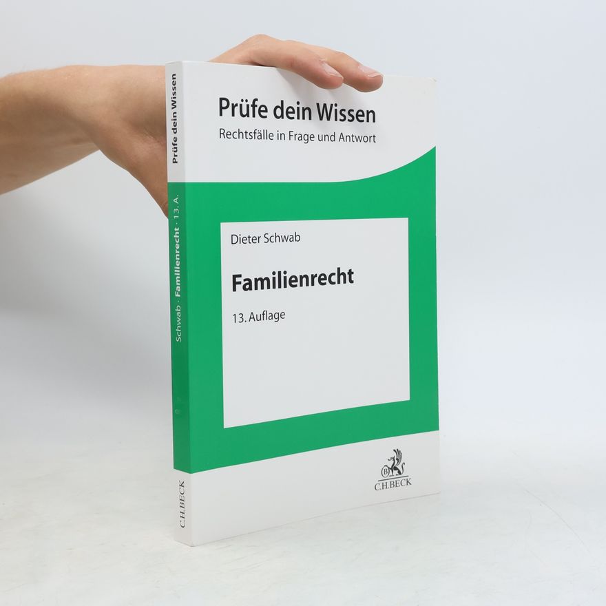 Dieter Schwab Familienrecht