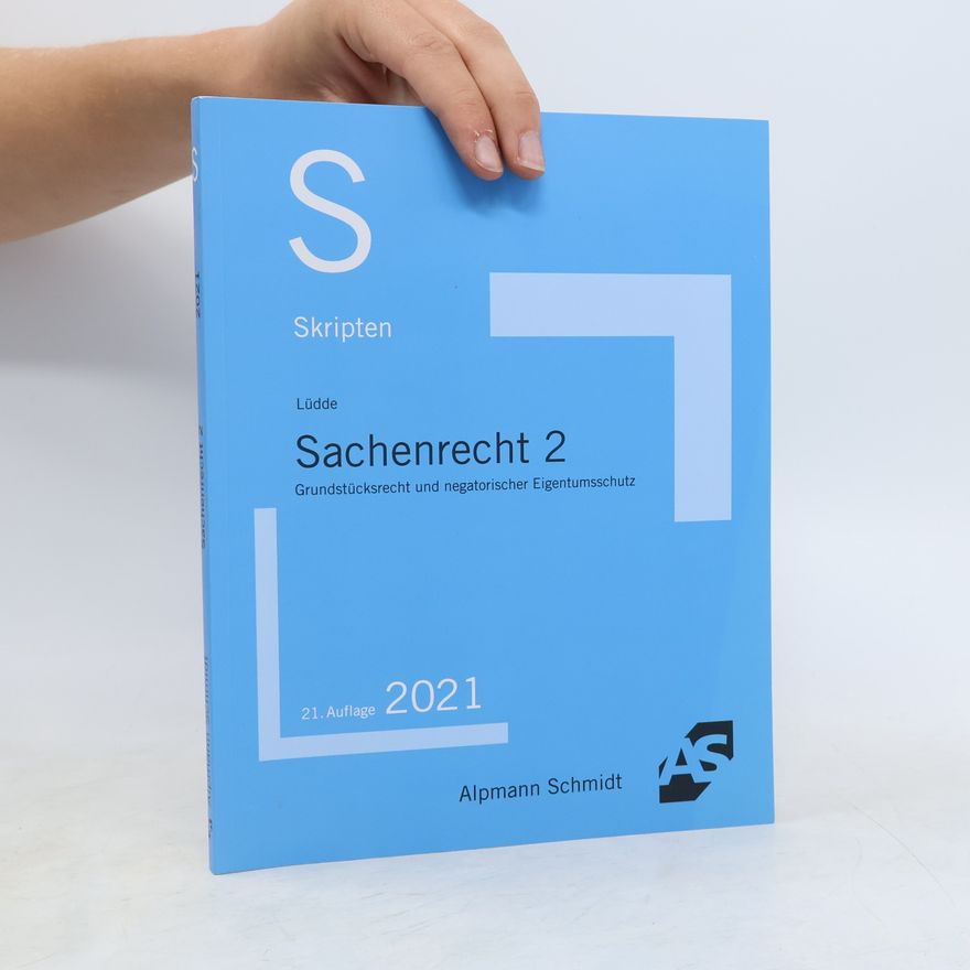 Jan Stefan Lüdde Skript Sachenrecht 2