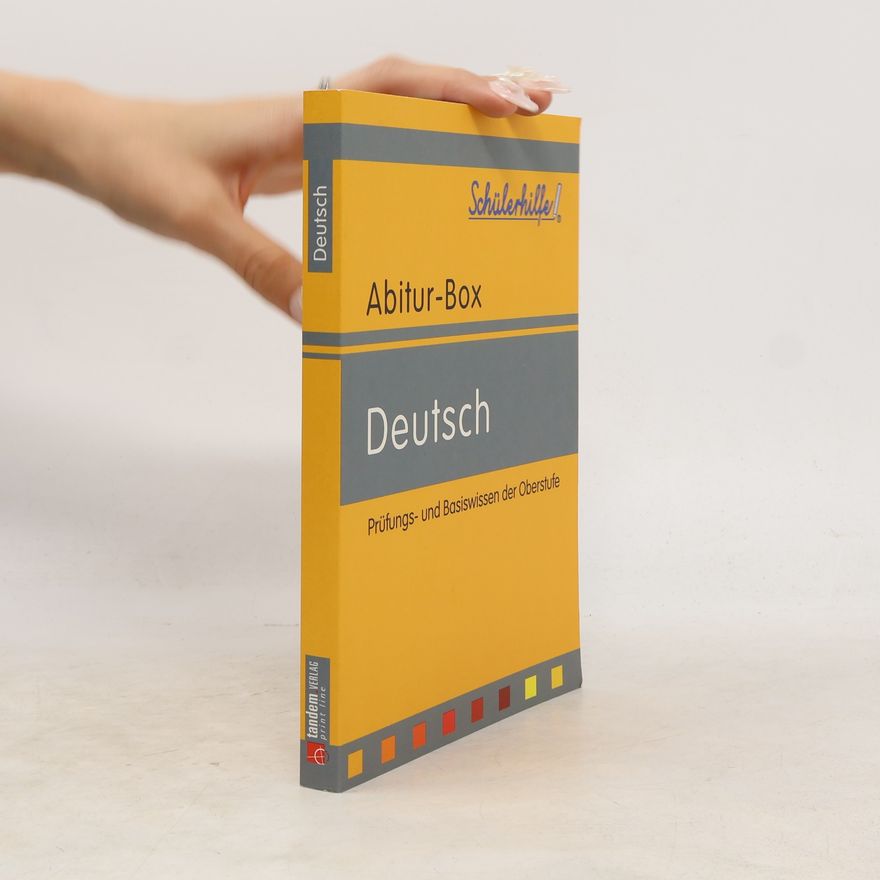 Bettina Schardt Abitur-Box : Deutsch
