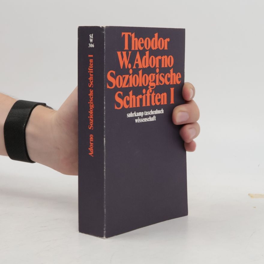 Theodor W. Adorno Soziologische Schriften 1