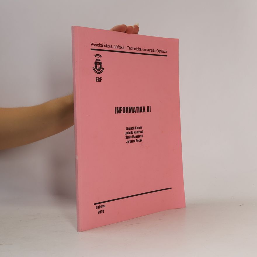 Jindřich Kaluža Informatika III
