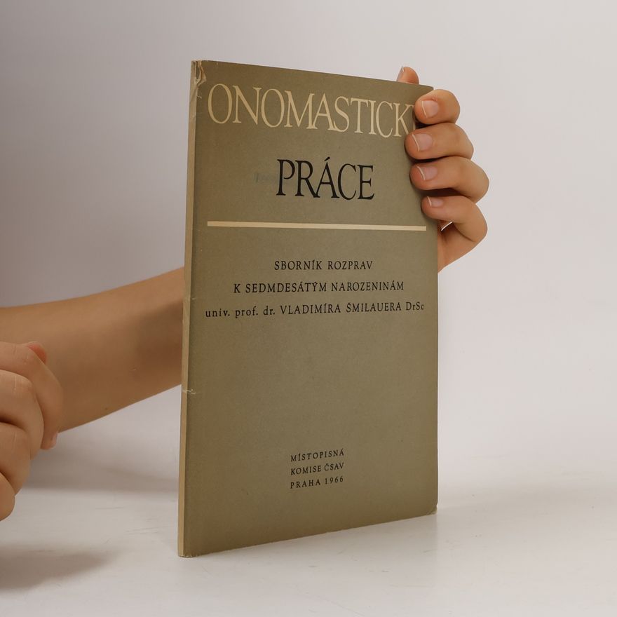 Ivan Honl Onomastické práce