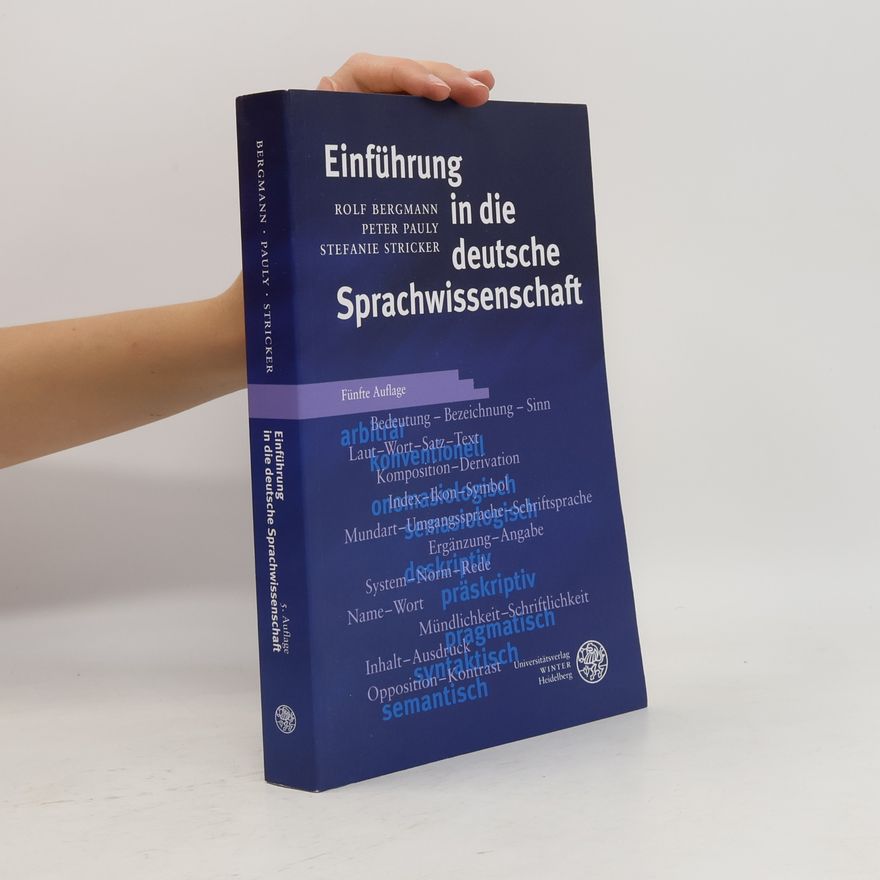 Rolf Bergmann Einführung in die deutsche Sprachwissenschaft