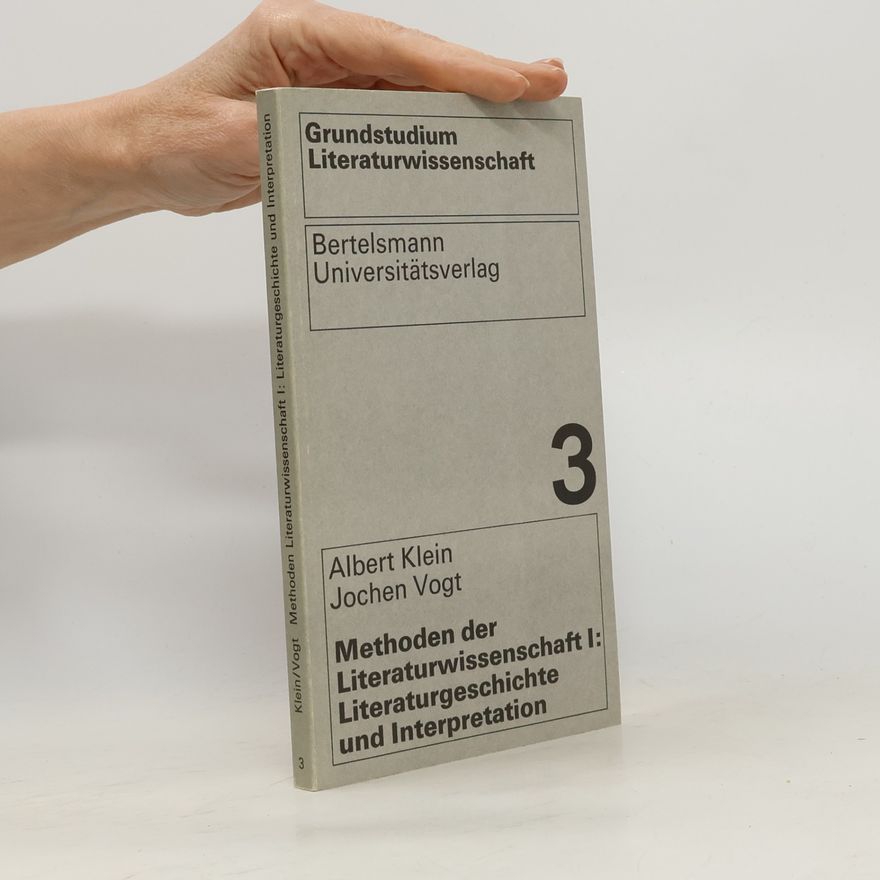 Albert Klein Grundstudium Literaturwissenschaft 3