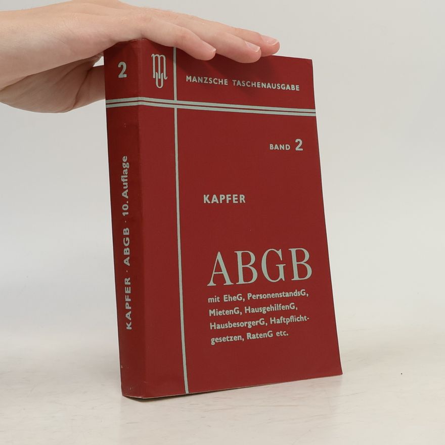Hans Kapfer ABGB. Band 2