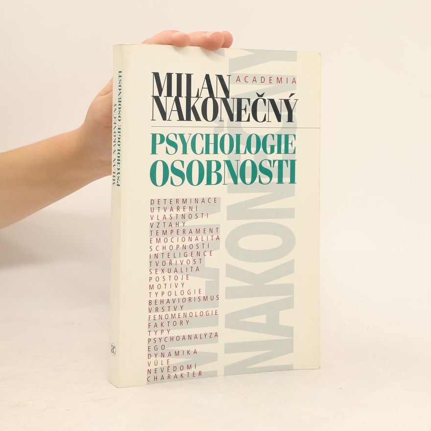 Milan Nakonečný Psychologie osobnosti