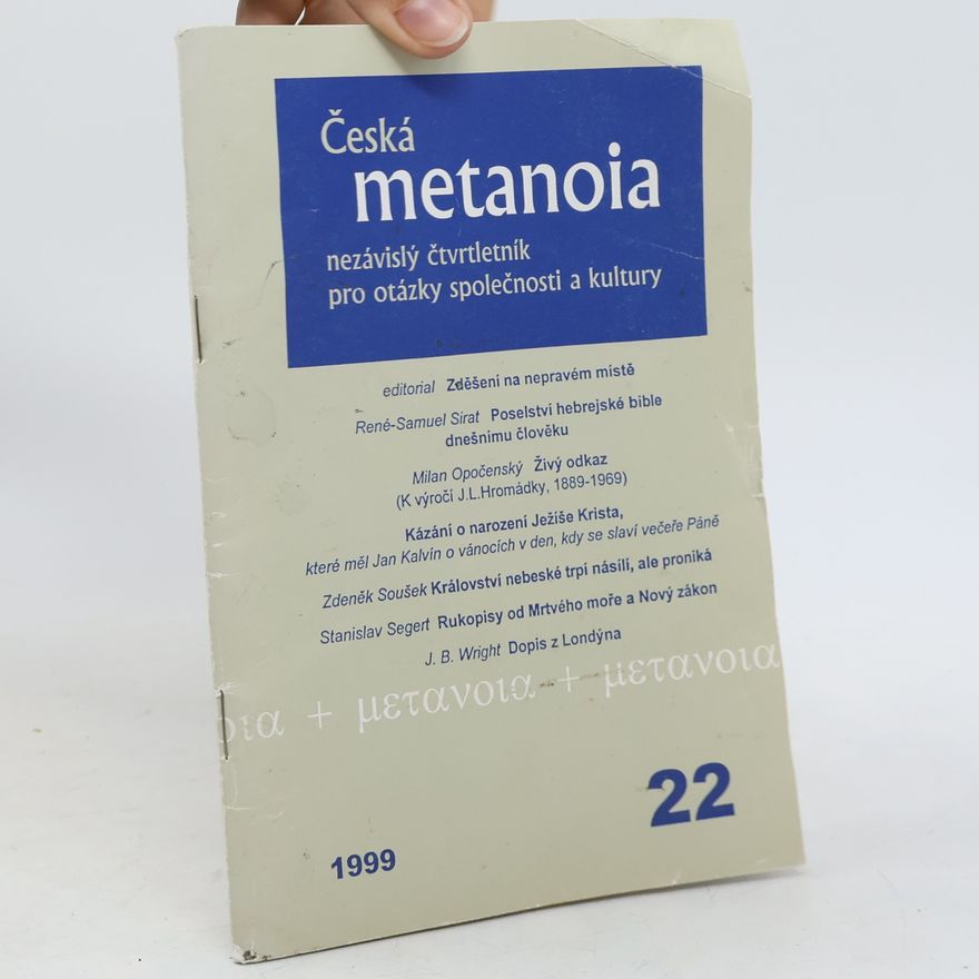 Kolektiv autorů Česká metanoia 22/1999