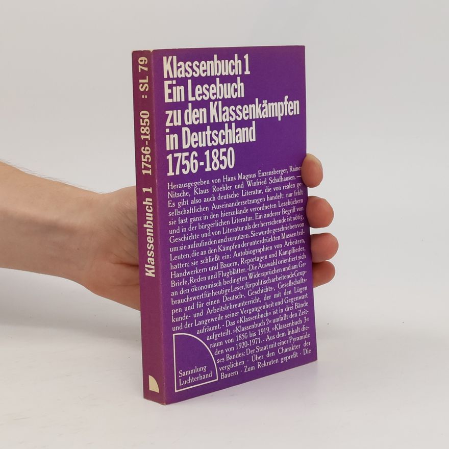 Autorenkollektiv Klassenbuch 1. Ein Lesebuch zu den Klassenkämpfen in Deutschland 1756-1850