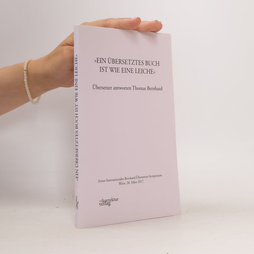 Kolektiv autorů Ein übersetztes Buch ist wie eine Leiche