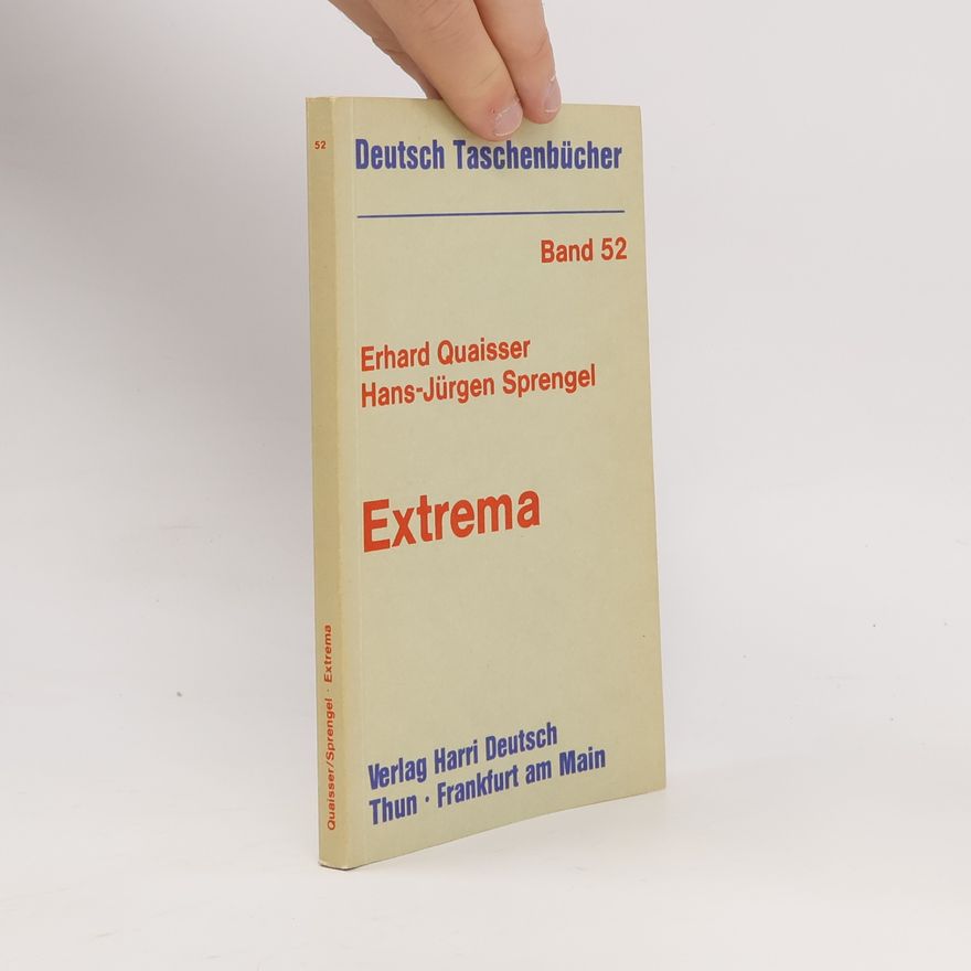 Hans-Jürgen Sprengel Deutsch Taschenbücher - 52: Extrema