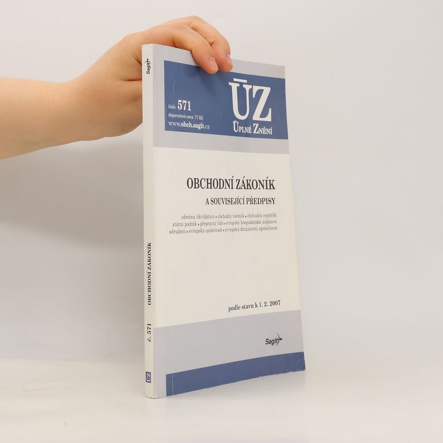 Autorenkollektiv Obchodní zákoník a související předpisy