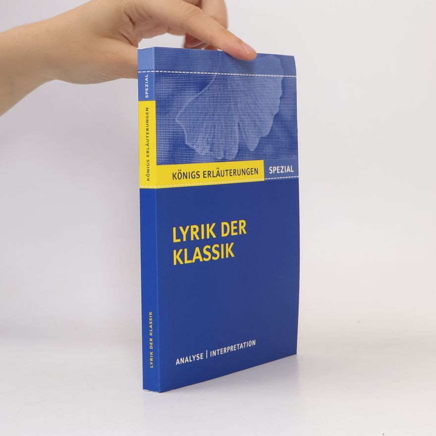 Gudrun Blecken Textanalyse und Interpretation zu Lyrik der Klassik