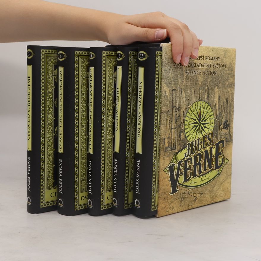 Jules Verne Cesta do středu země. Dvacet tisíc mil pod mořem. Cesta kolem světa za 80 dní. Ocelové město. Dva roky prázdnin
