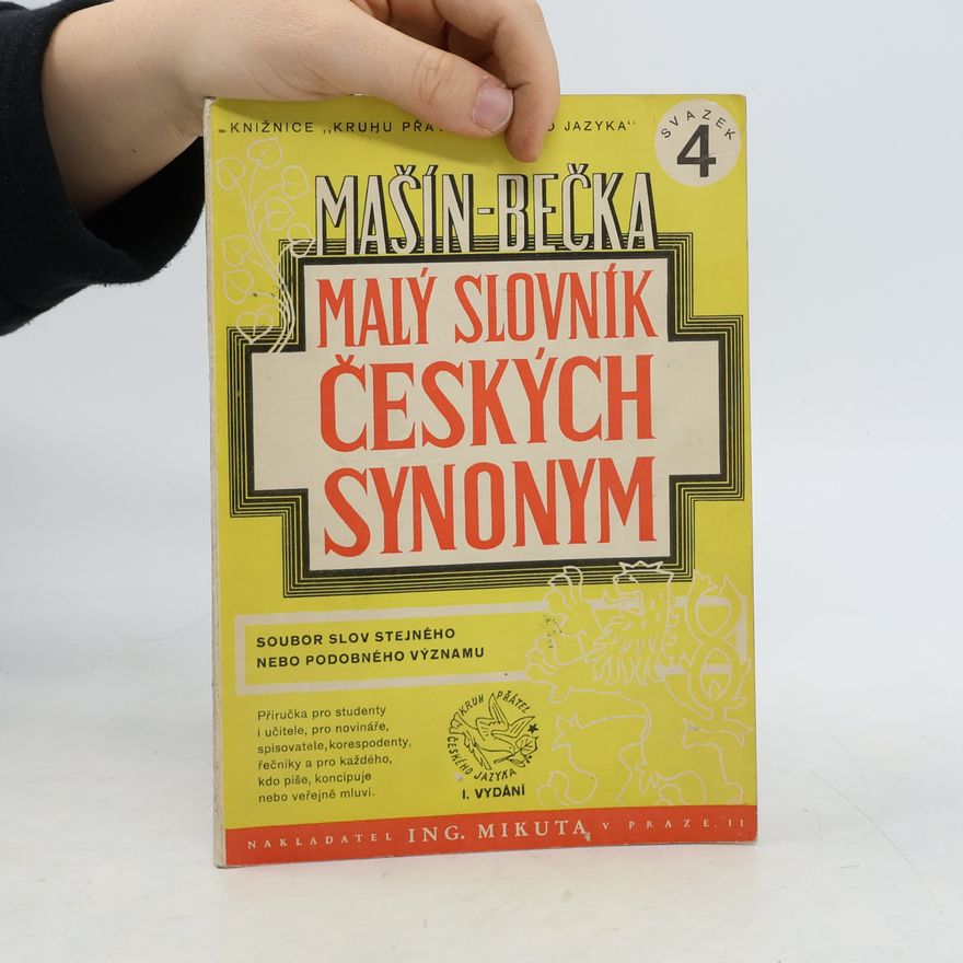 J. Mašín Malý slovník českých synonym