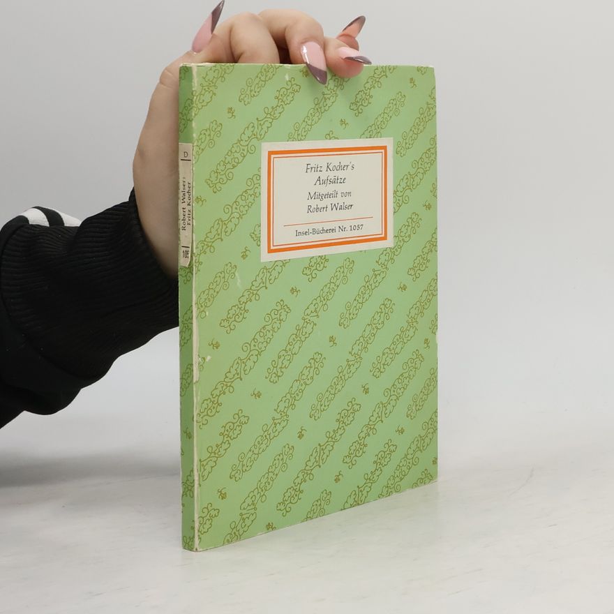 Robert Walser Fritz Kocher's Aufsätze