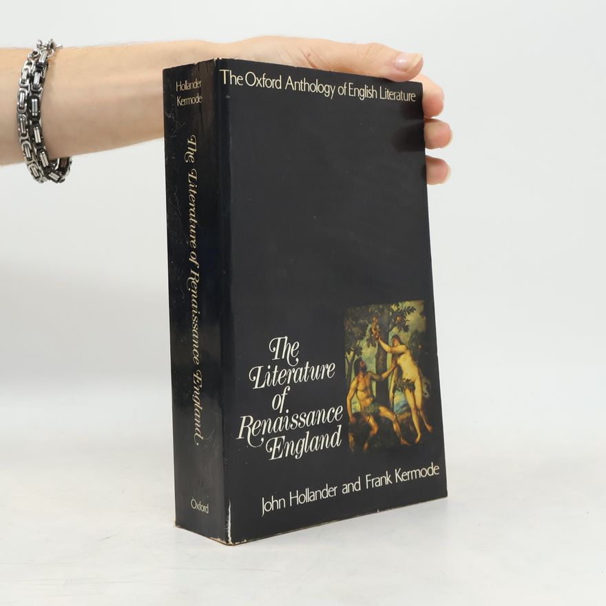 John Hollander The Literature of Renaissance England