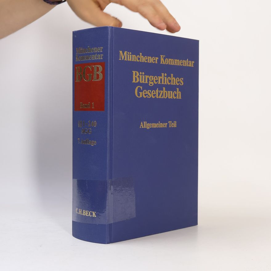 Autorenkollektiv Münchener Kommentar zum Bürgerlichen Gesetzbuch 1