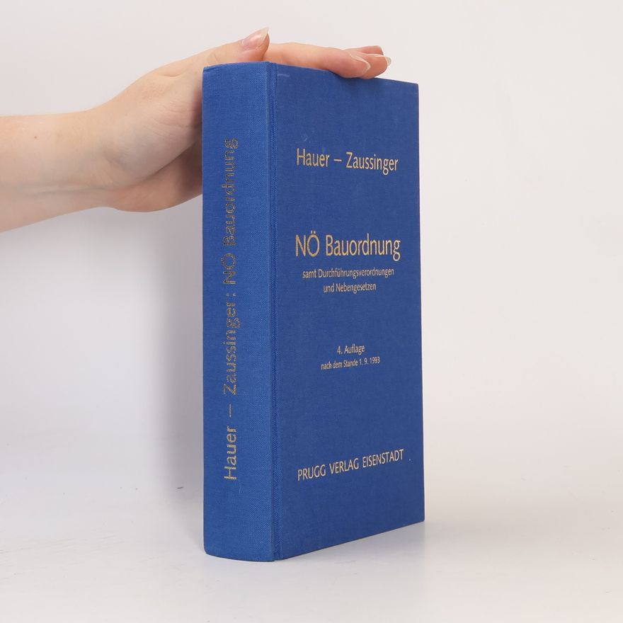 Friedrich Zaussinger NÖ Bauordnung