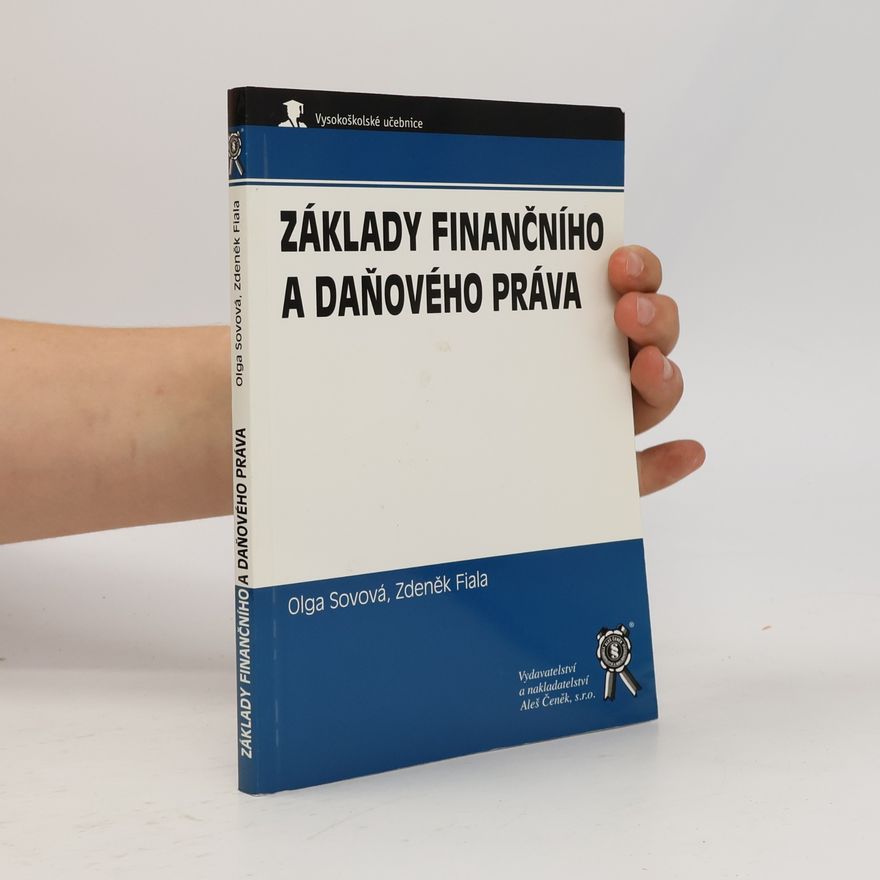 Olga Sovová Základy finančního a daňového práva