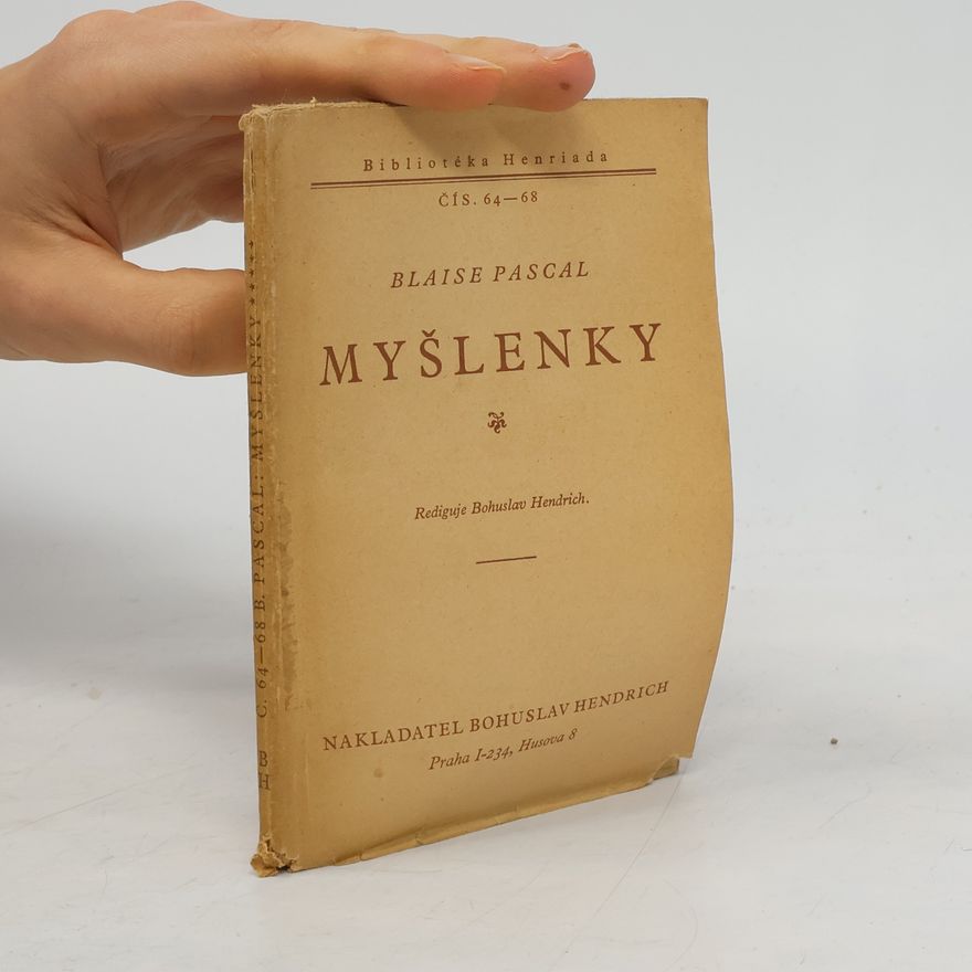 Blaise Pascal Myšlenky