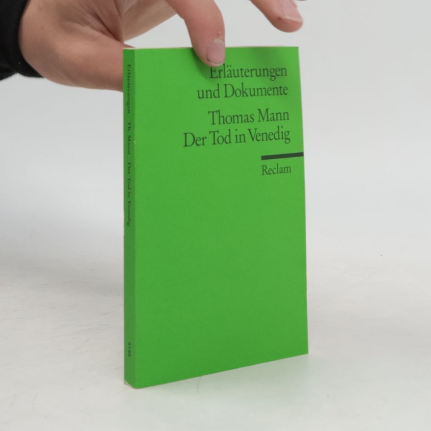 Ehrhard Bahr Thomas Mann, Der Tod in Venedig