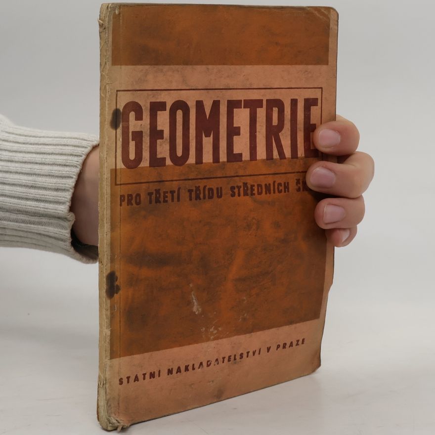 Eduard Čech Geometrie pro třetí třídu středních škol