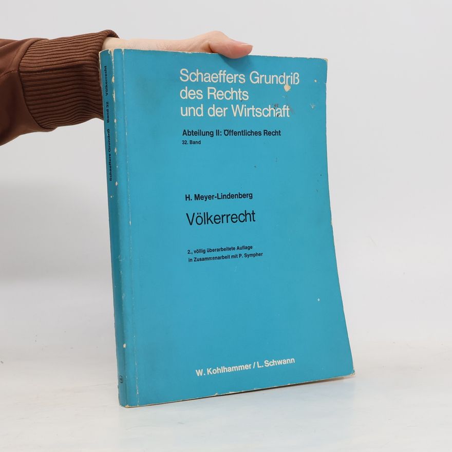 Hermann Meyer-Lindenberg Völkerrecht
