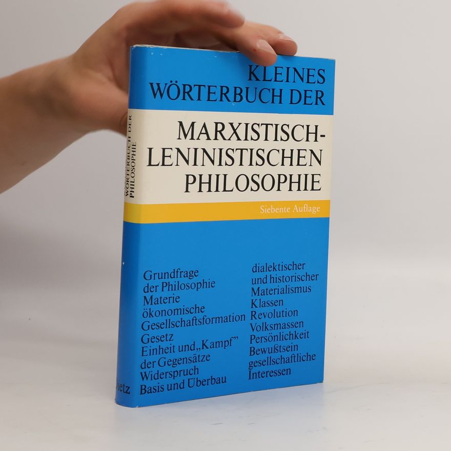 Manfred Buhr Kleines wőrterbuch der Marxistisch-Leninistischen Philosophie