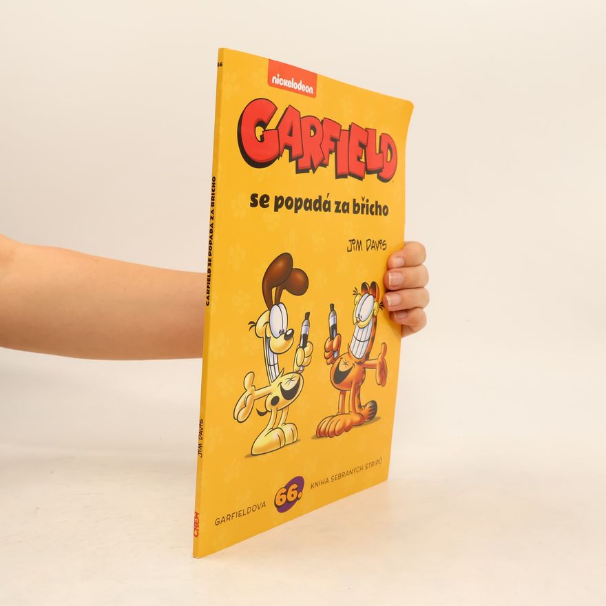Jim Davis Garfield se popadá za břicho