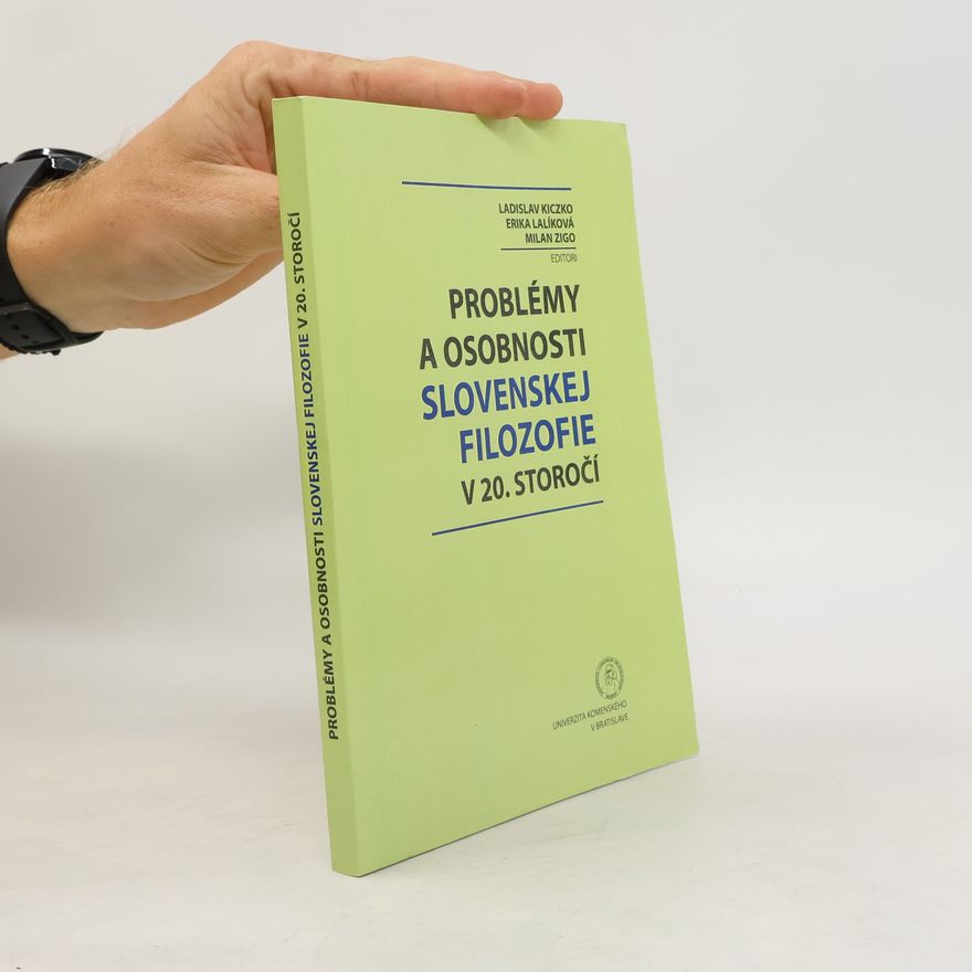Etela Farkašová Problémy a osobnosti slovenskej filozofie v 20. storočí
