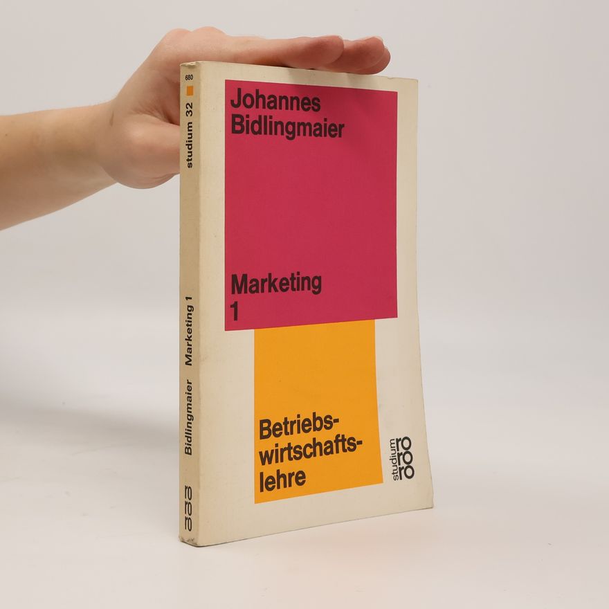 Johannes Bidlingmaier Marketing 1