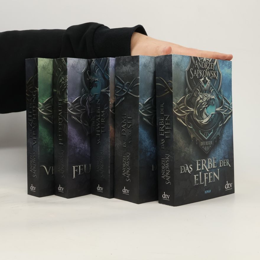 Andrzej Sapkowski Die 5 Bände der Hexer-Saga. Im edlen Schuber mit Karte