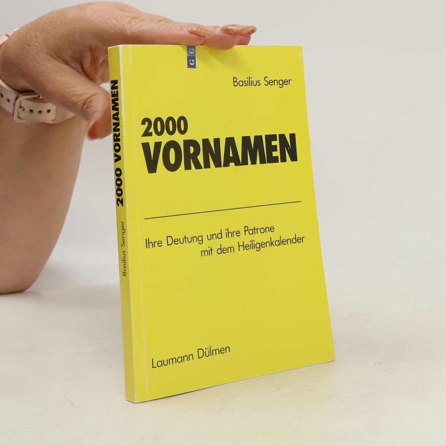 Basilius Senger 2000 Vornamen