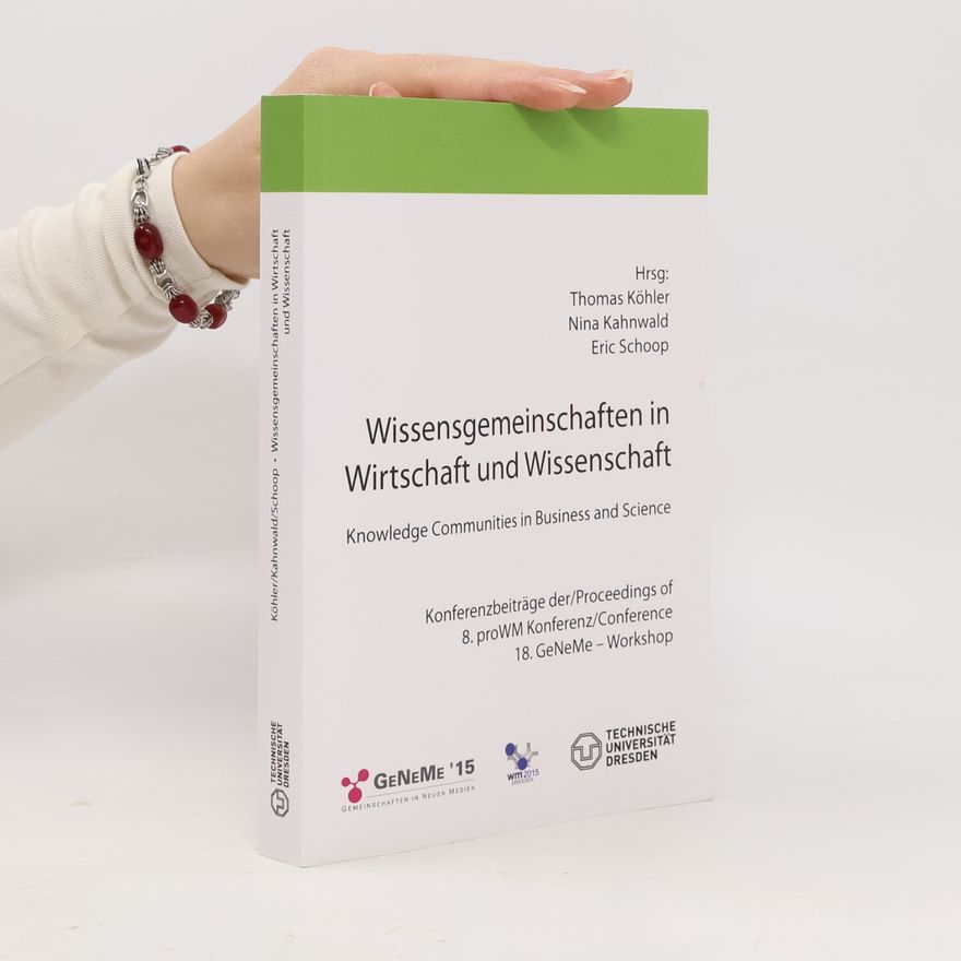 Thomas Köhler Wissensgemeinschaften in Wirtschaft und Wissenschaft