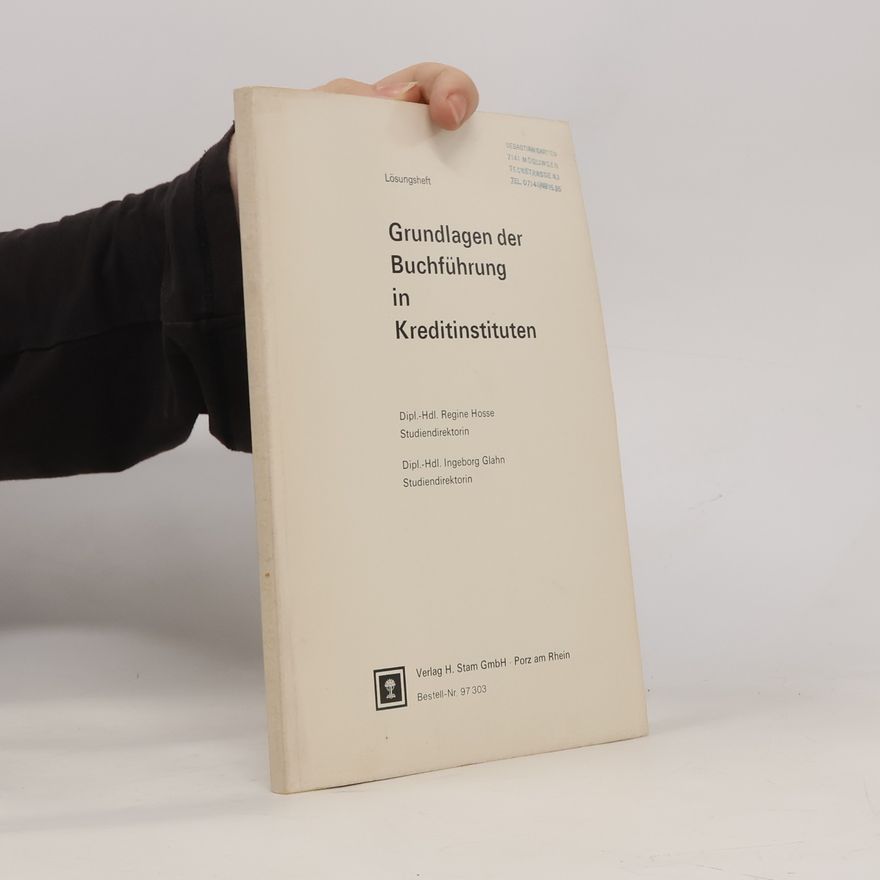 Ingeborg Glahn Grundlagen der Buchführung in Kreditinstituten