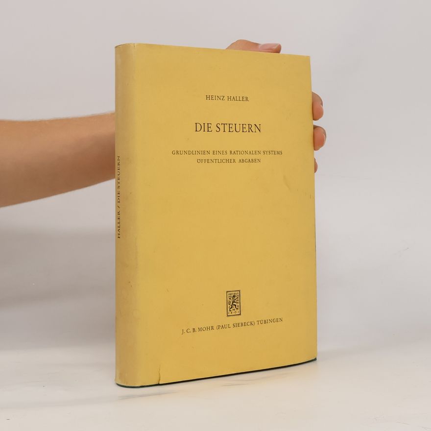 Dr. Heinz Haller Die Steuern