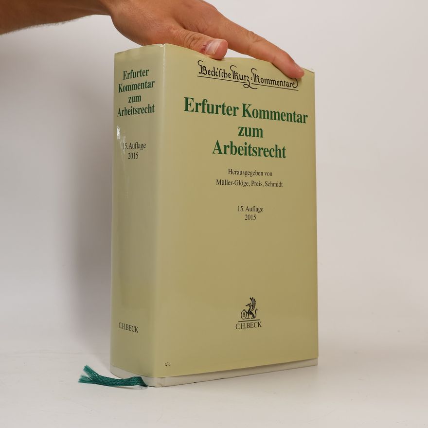 Thomas Dieterich Erfurter Kommentar zum Arbeitsrecht