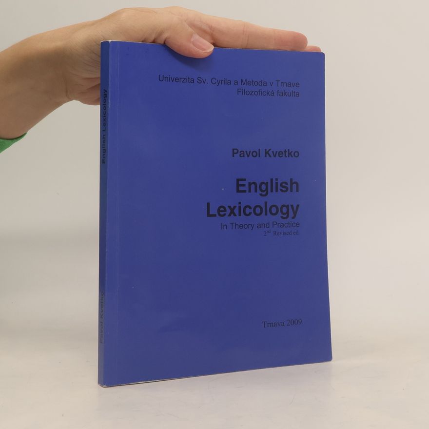 Pavol Kvetko English Lexicology