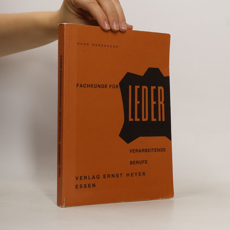 Hans Hegenauer Fachkunde für Leder