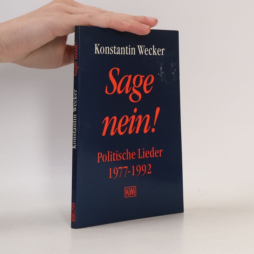 Konstantin Wecker Sage nein! Politische Lieder