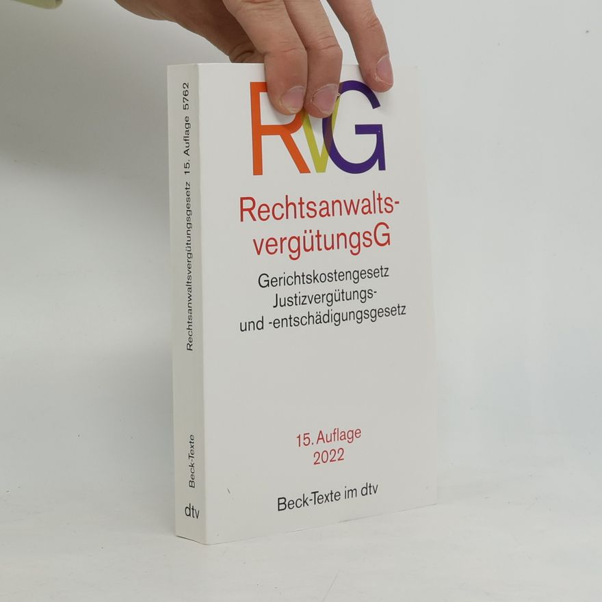 Autorenkollektiv Rechtsanwaltsvergütungsgesetz