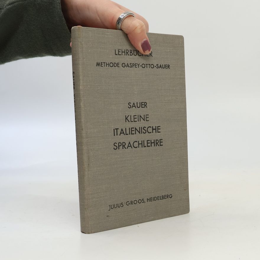 Karl Marquard Sauer Sauer kleine italienische Sprachlehre