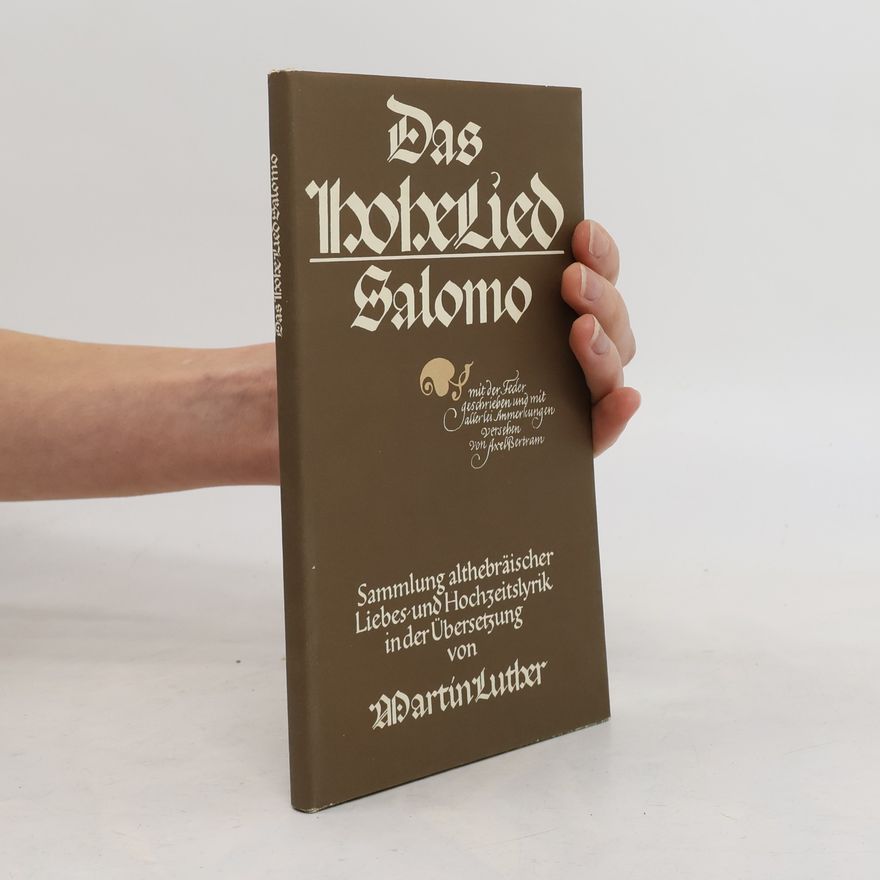 Martin Luther Das hohelied Salomo